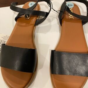 New with tags - XOXO Black and Tan Women's Sandals